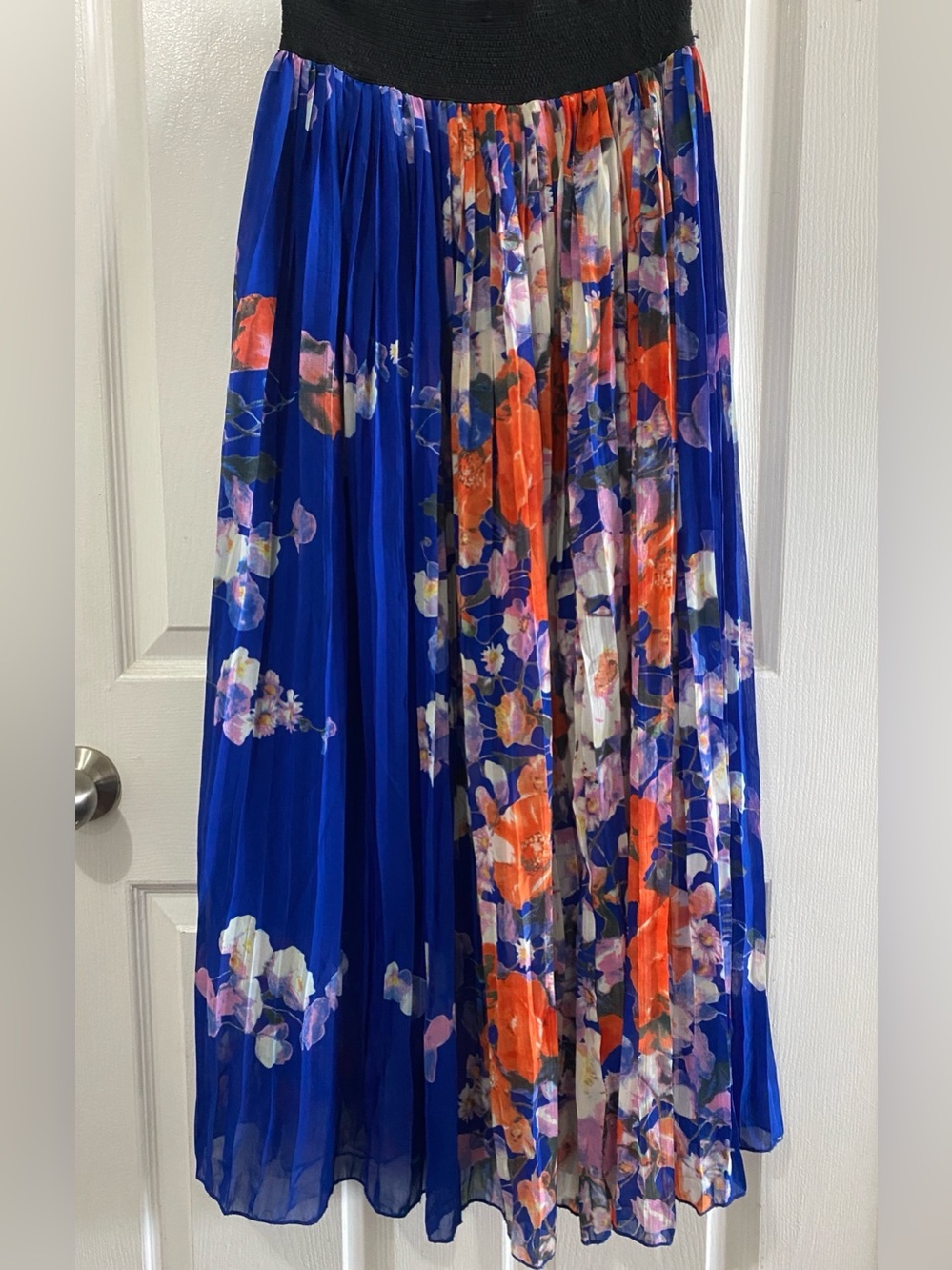 Me 2 Magic Day-to-Night Multi-Layer Floral Maxi Skirt Smocked Waist - Size S